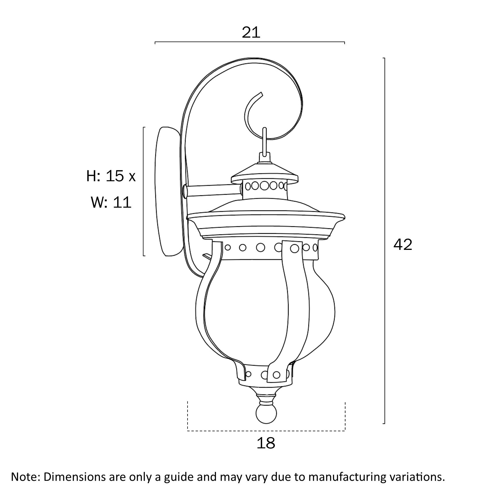 MAMO 18 EXTERIOR WALLBRACKET