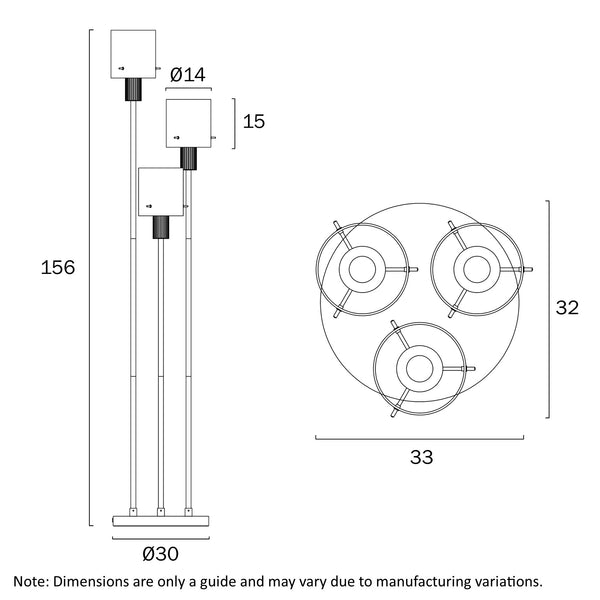 MIKA FLOOR LAMP GREY
