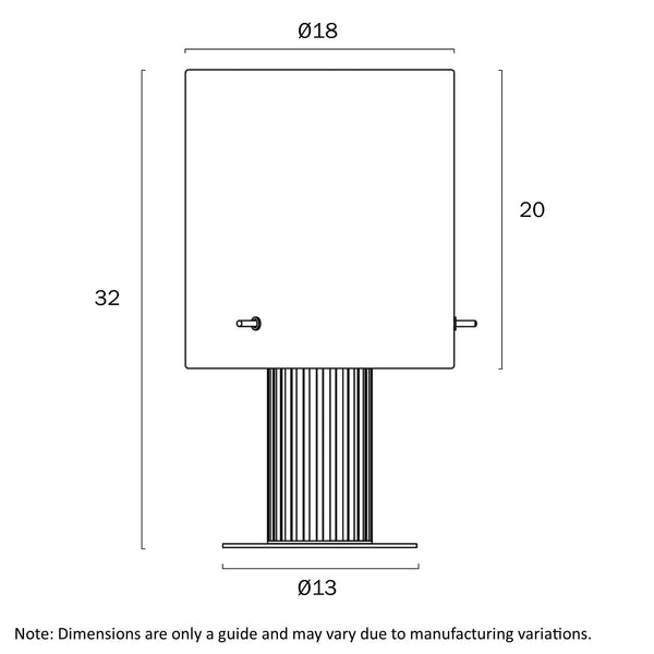 MIKA TABLE LAMP GREY