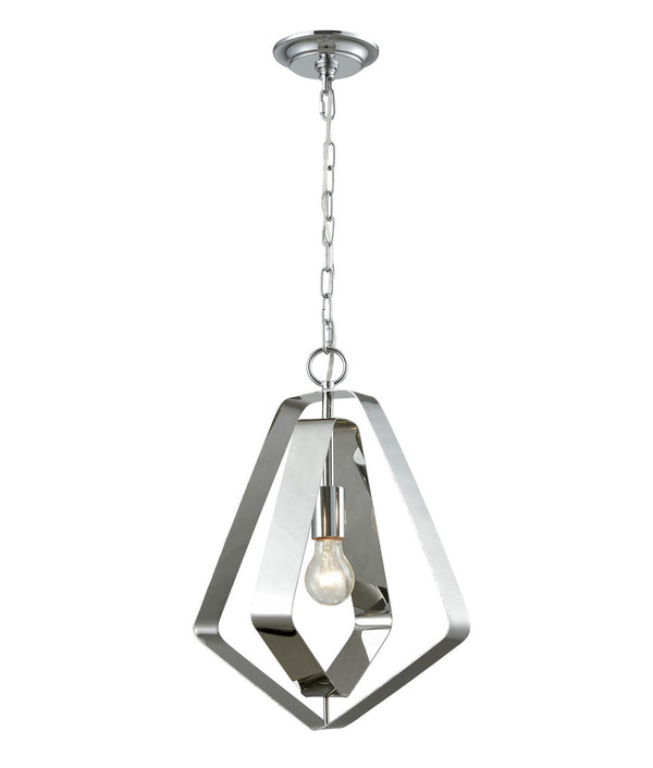 ORBITA: Bohemian Small Polished Nickel Hardware Pendant Light
