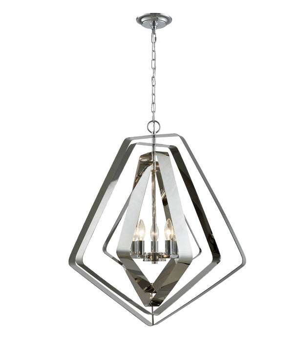 ORBITA: Bohemian Large Polished Nickel Hardware Pendant Ligh