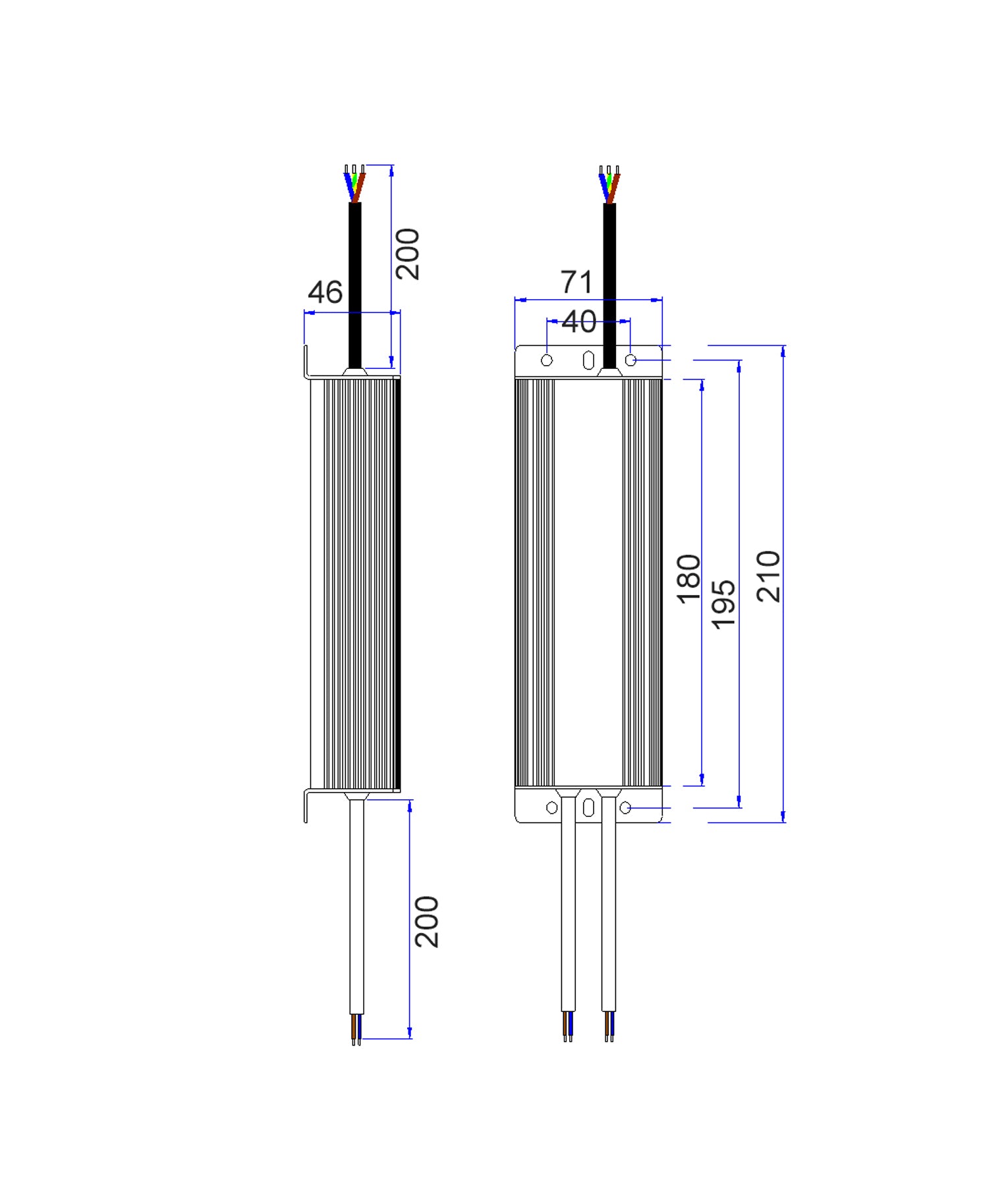 OTTER5: 12V Waterproof Constant Voltage LED Driver IP67