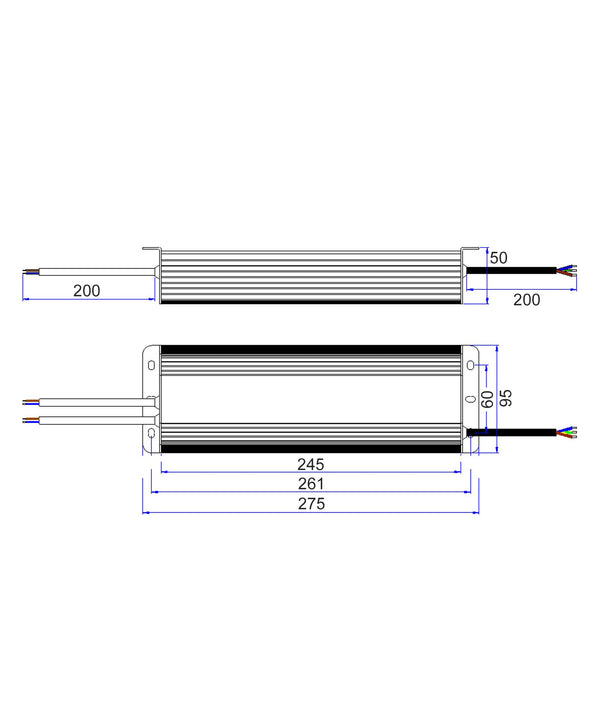 OTTER7: 12V Waterproof Constant Voltage LED Driver IP67