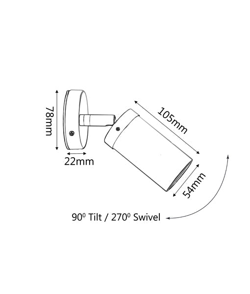 MR16 Exterior Wall Pillar Spot Lights IP54