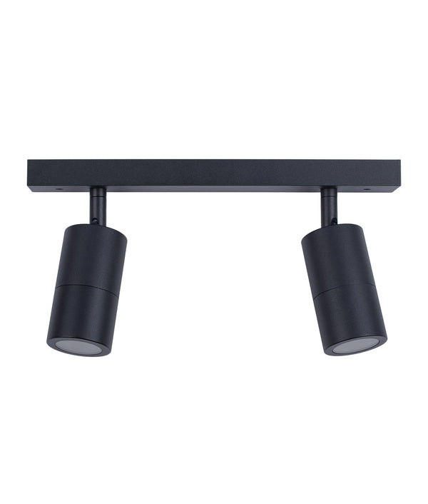 GU10 Exterior Adjustable Head Bar Lights in Black