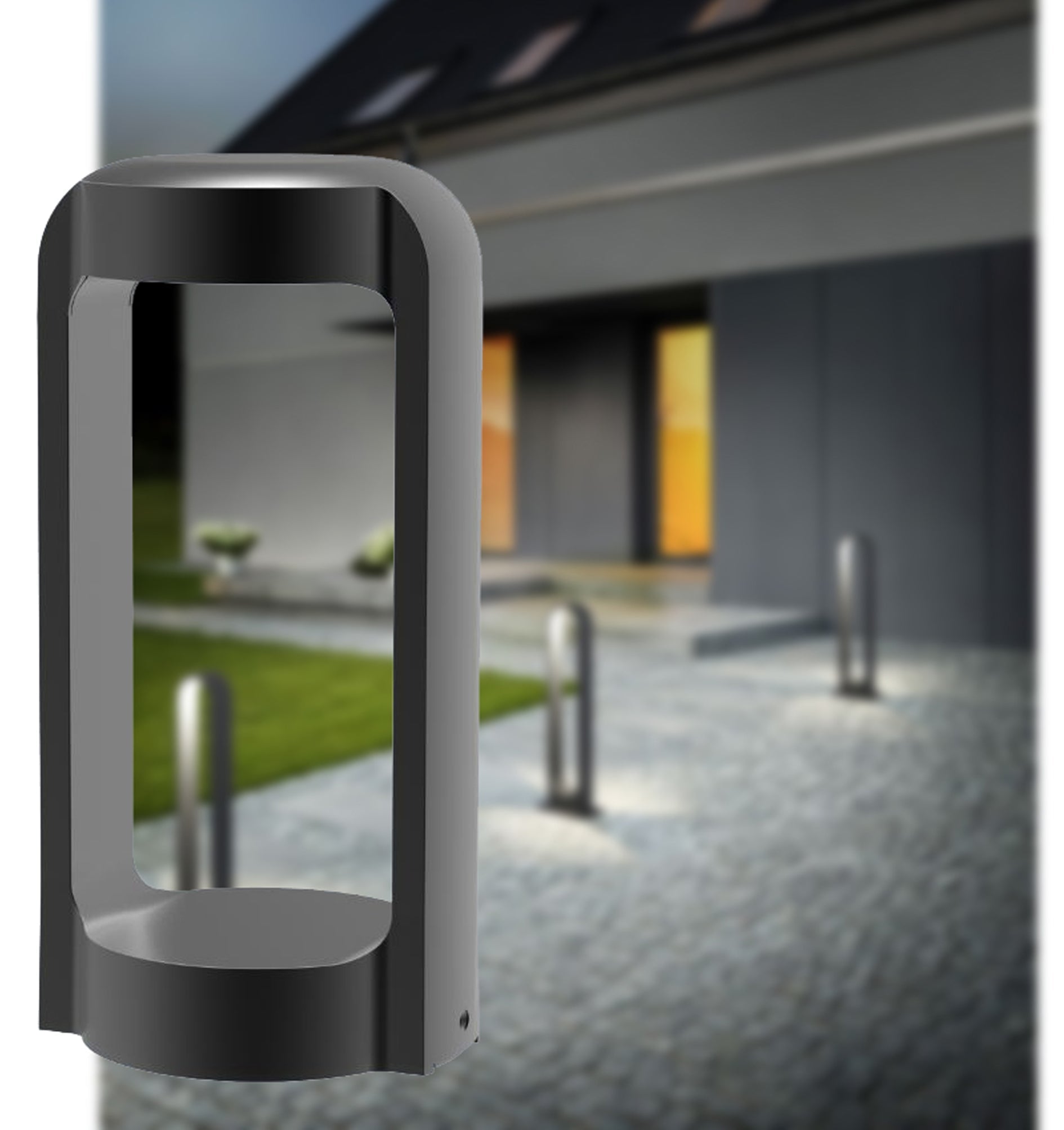 SEKER Exterior LED Surface Mounted Bollard Lights