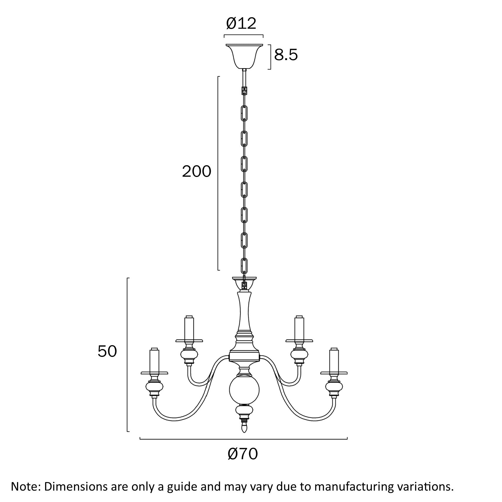 SIEDEL 9 LIGHT PENDANT