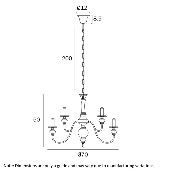 SIEDEL 9 LIGHT PENDANT