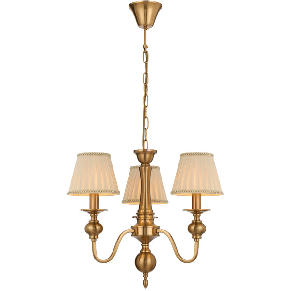 SIEDEL 3 LIGHT PENDANT W/SHADE