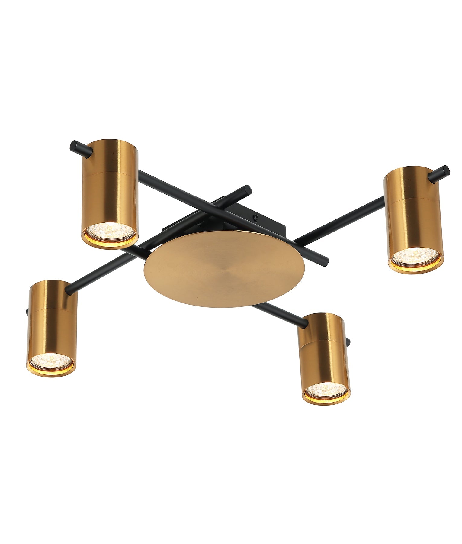 TACHE: Interior Spot Ceiling Lights with Adjustable Antique Brass Heads IP20