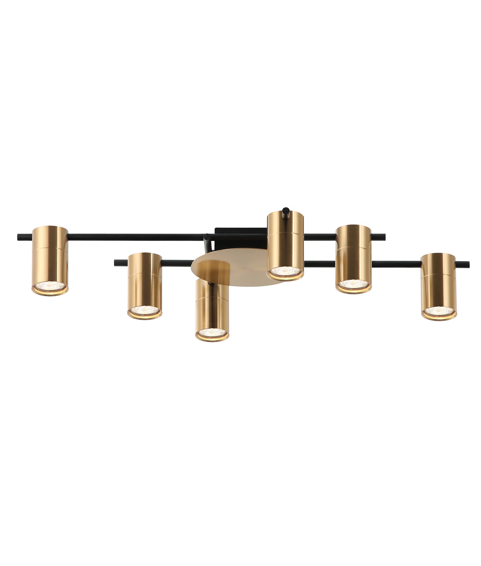 TACHE: Interior Spot Ceiling Lights with Adjustable Antique Brass Heads IP20