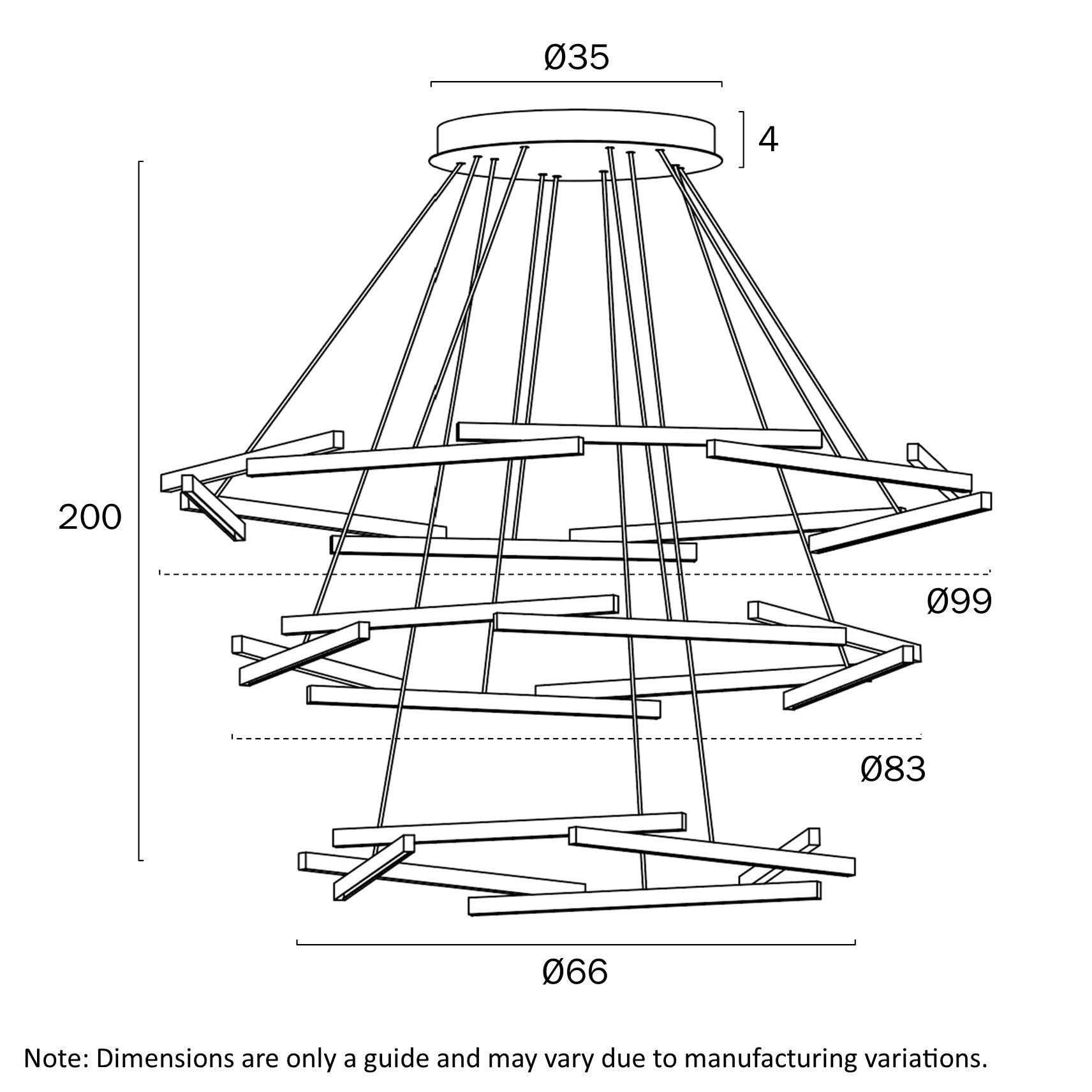 TARSON 3 TIER PENDANT