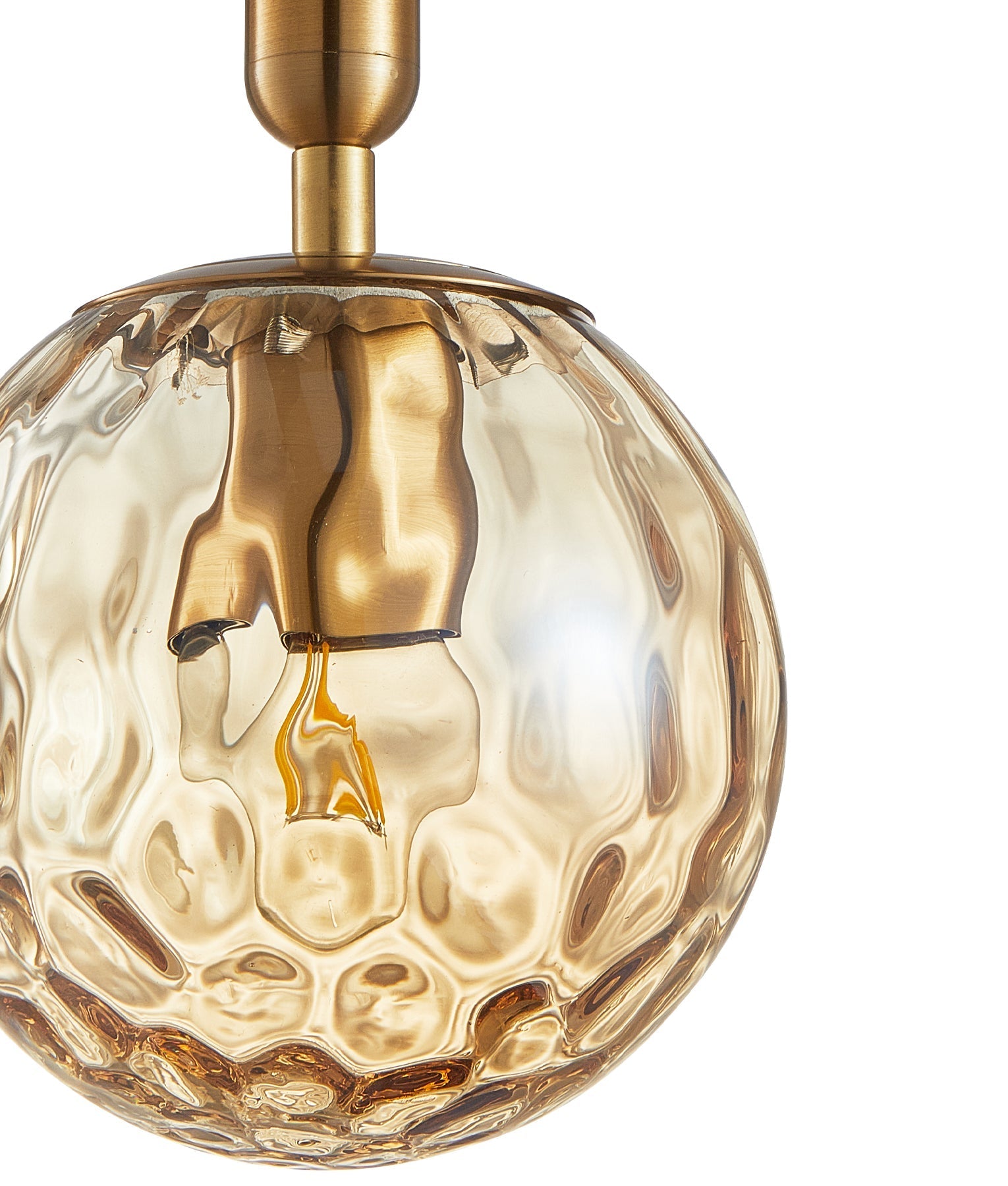 TRATTINO: Black Spherical Glass Interior Pendant Lights