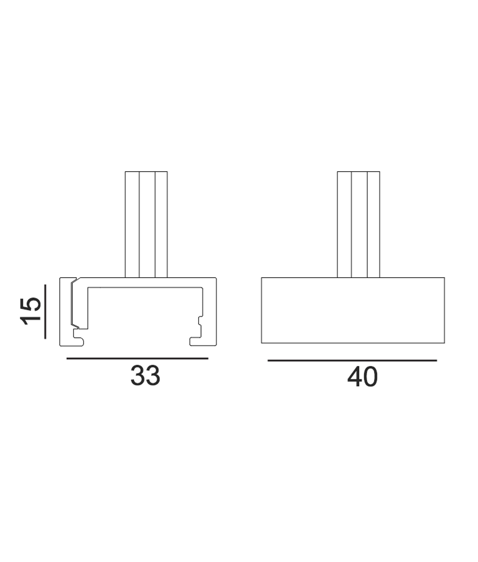 4 Wire 3 Circuit Track Suspension Kits & Clamp