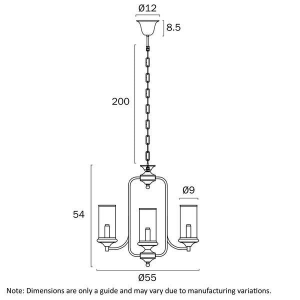 VELDEN 4 LIGHT PENDANT