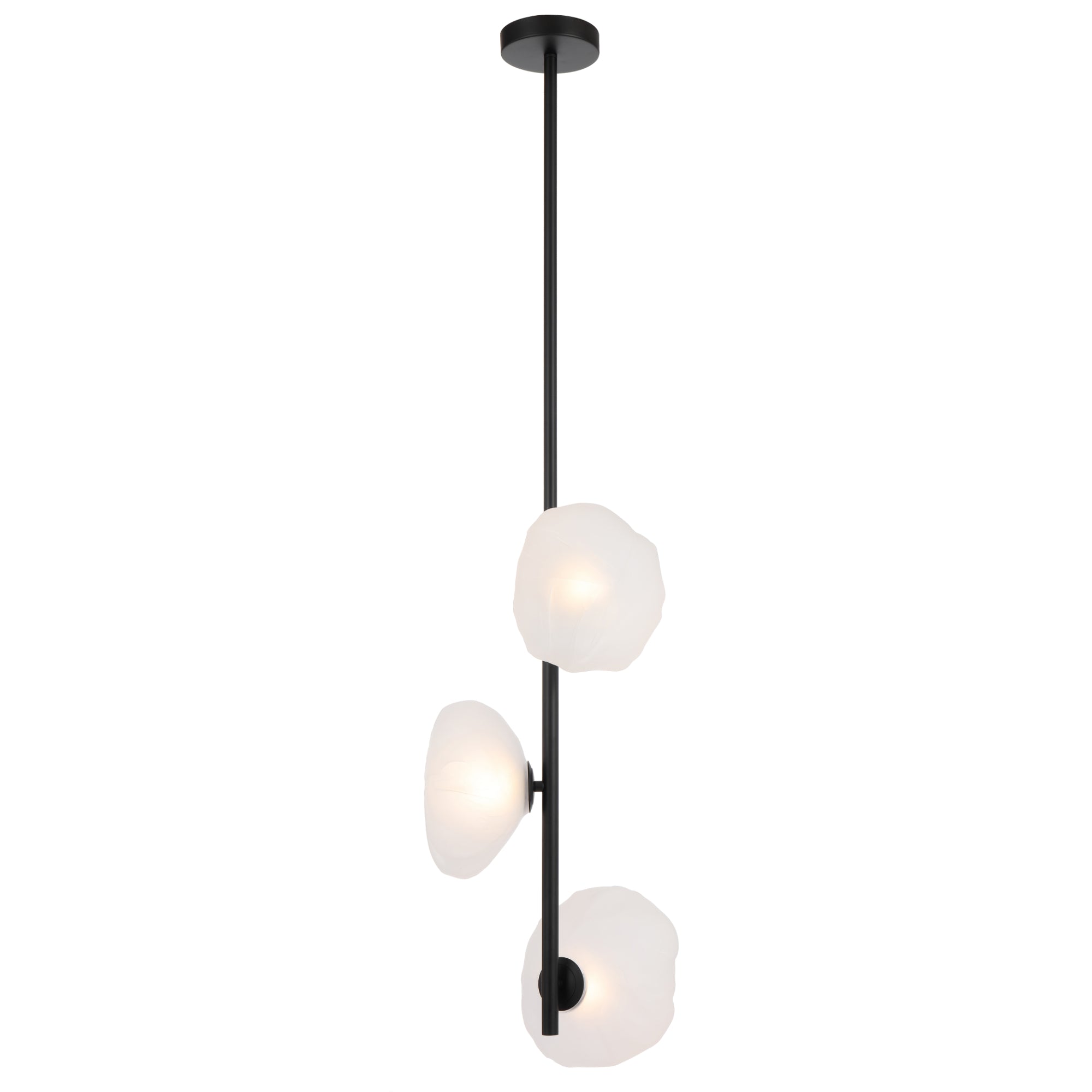 ZECCA 3 LIGHT VERTICAL PENDANT