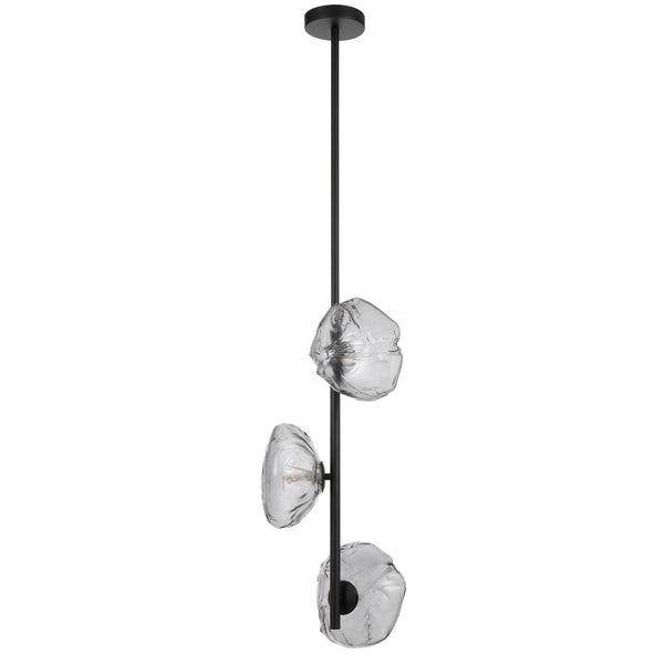 ZECCA 3 LIGHT VERTICAL PENDANT