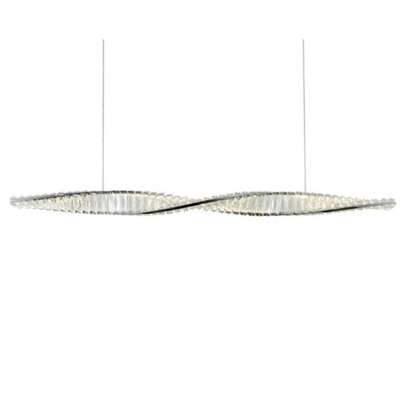 BALDWIN CRYSTAL CHROME PENDANT