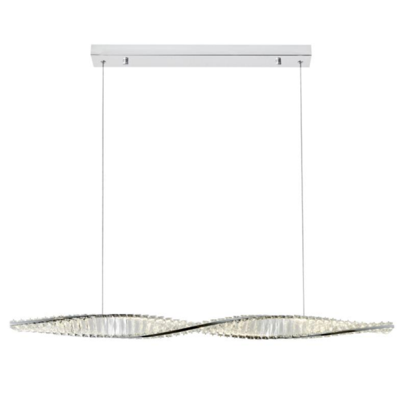 BALDWIN CRYSTAL CHROME PENDANT