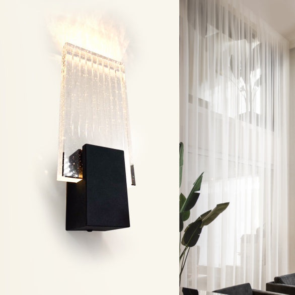 FELIX CRYSTAL BLACK WALL LIGHT