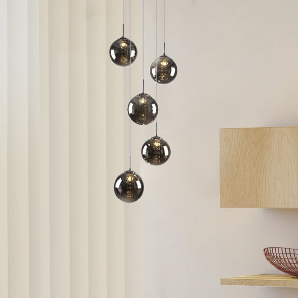 BUBBLES BLACK/SMOKE PENDANT 5LT