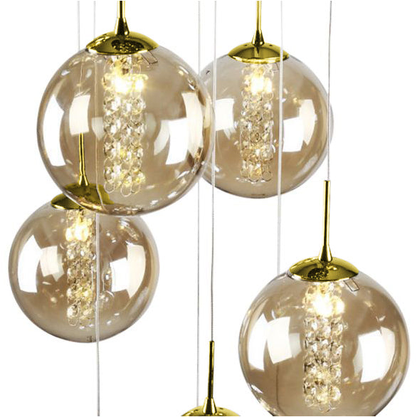 BUBBLES GOLD/COGNAK PENDANT 20LT