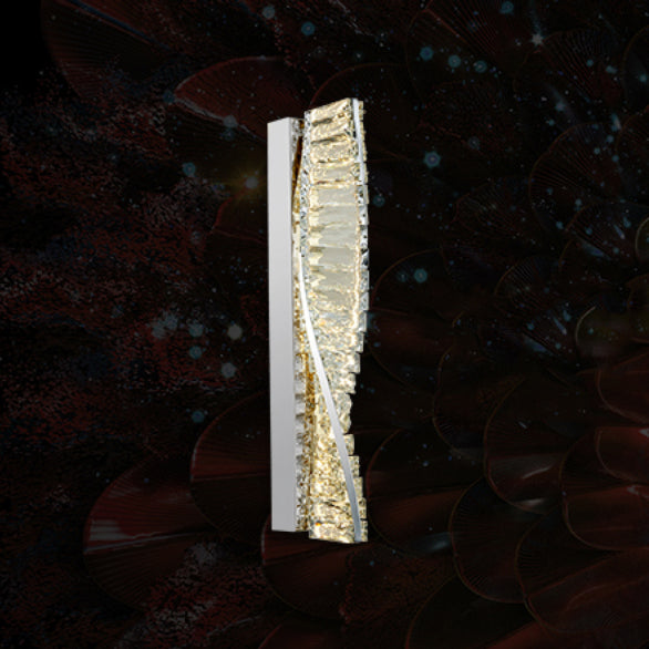 CYRIL CRYSTAL CHROME WALL LIGHT