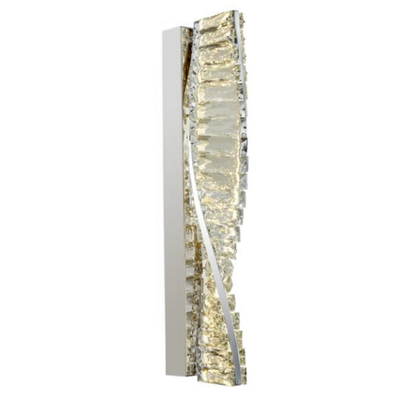 CYRIL CRYSTAL CHROME WALL LIGHT