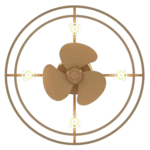 Deco Light Fan - Gold