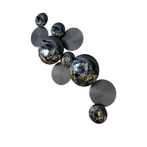 FORART MULTI 10 WALL LIGHT BLACK