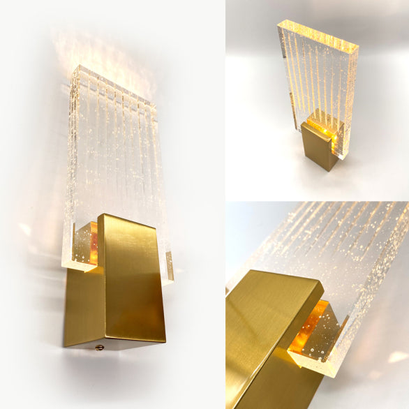 FELIX CRYSTAL GOLD WALL LIGHT