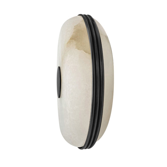 PANISH DISC WALL LIGHT MARBLE BLACK