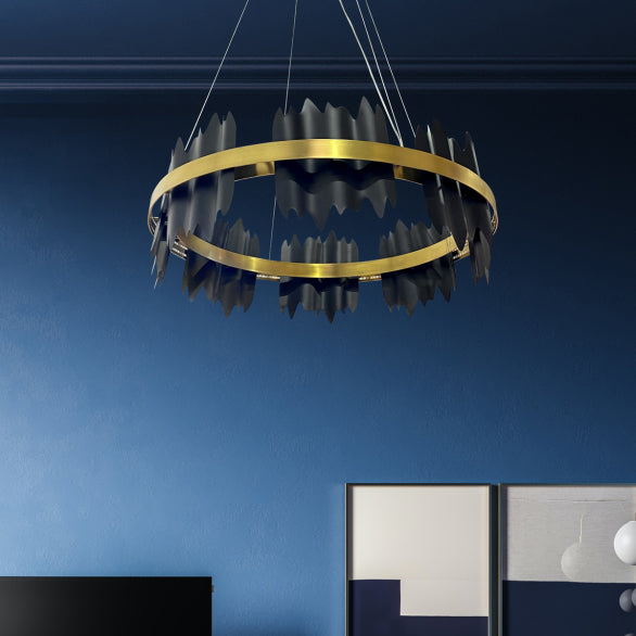 LUNA PENDANT BLK SMOKE