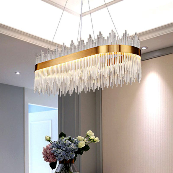 JASPER OVAL CRYSTAL PENDANT