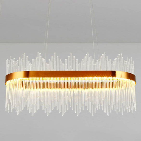 JASPER OVAL CRYSTAL PENDANT