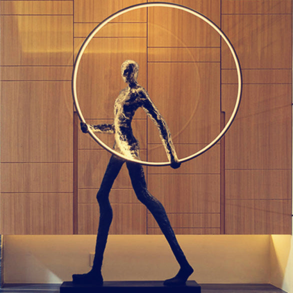 Art Body Statue Decorative Floor Lamp