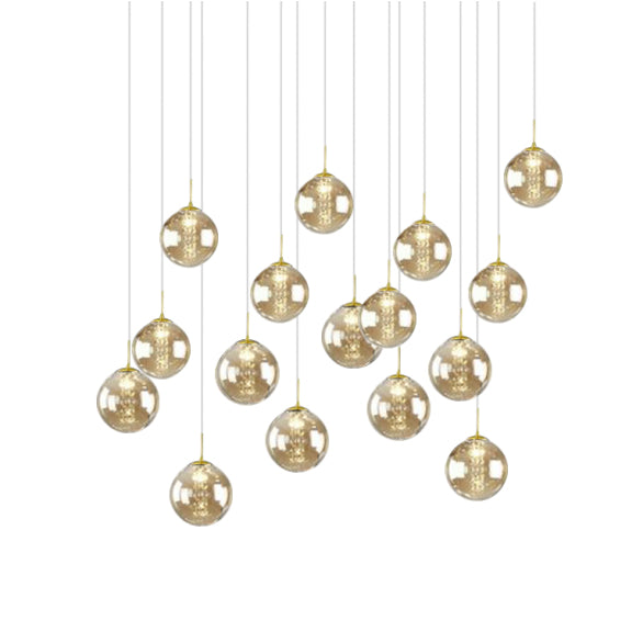 BUBBLES 16LT RECTANGLE PENDANT GOLD