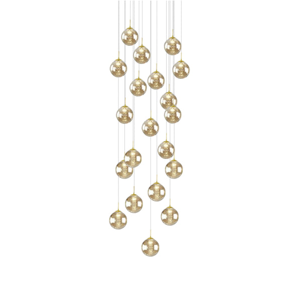 BUBBLES BLACK/SMOKE PENDANT 20LT