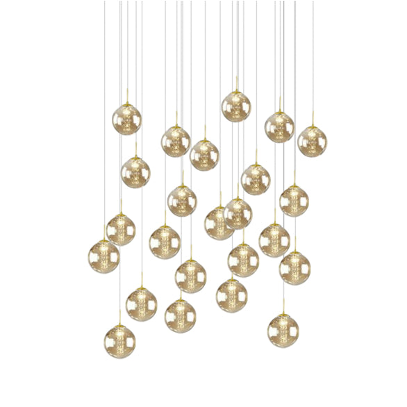 BUBBLES 24LT RECTANGLE PENDANT GOLD