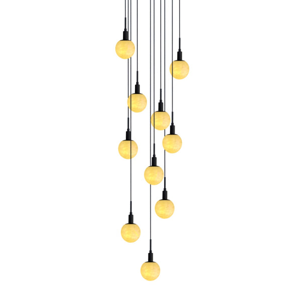 PANISH MARBEL 10LT BLACK PENDANT