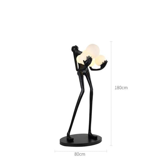 Art Body Statue Decorative Floor Lamp