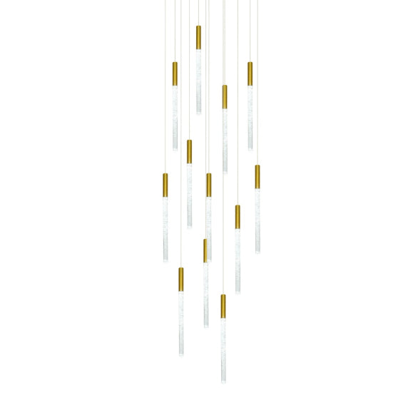 RAINDROP 12LT GOLD PENDANT