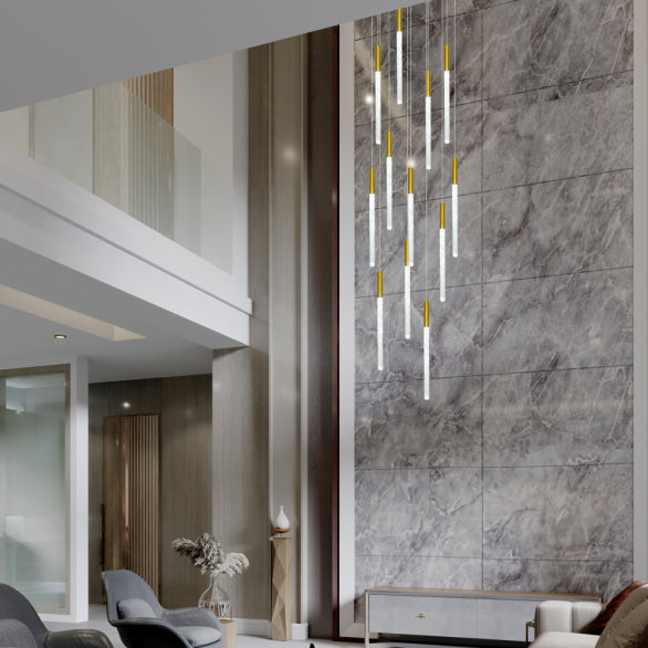 RAINDROP 12LT GOLD PENDANT