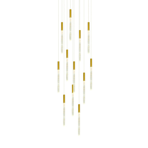 RAINDROP 12LT GOLD PENDANT