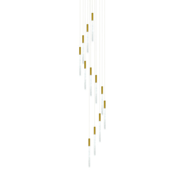 RAINDROP 12LT GOLD PENDANT