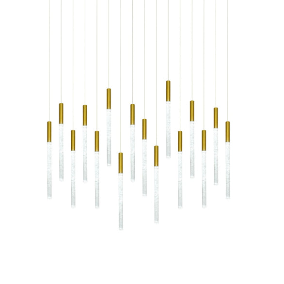 RAINDROP 16LT GOLD PENDANT