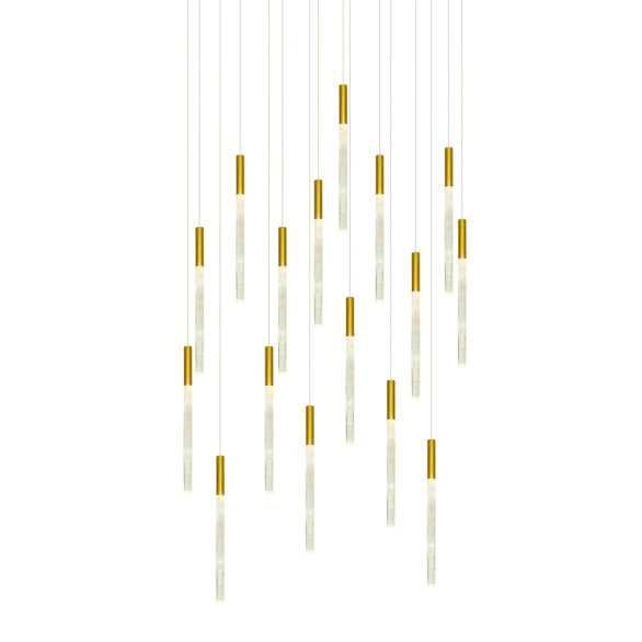 RAINDROP 16LT GOLD PENDANT
