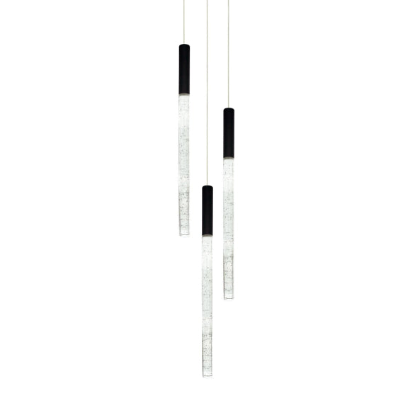 RAINDROP 3LT BLACK PENDANT