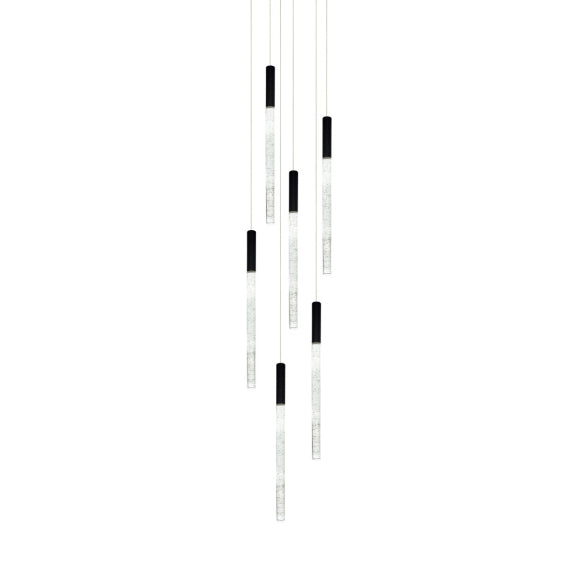 RAINDROP 6LT BLACK PENDANT