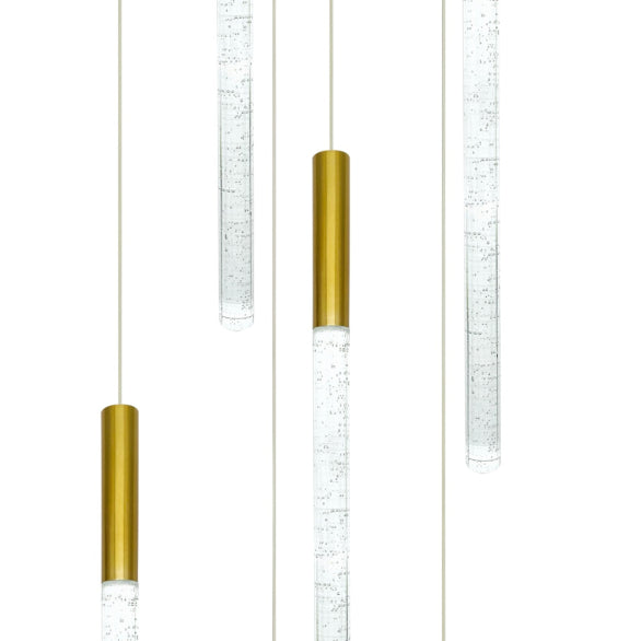 RAINDROP 6LT GOLD PENDANT